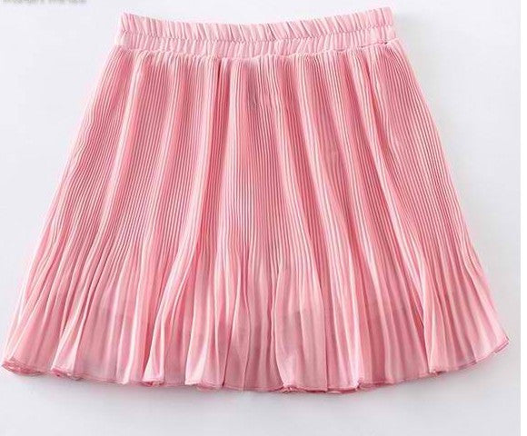 Bodycon Solid Candy Colors Pleated Tennis Skirt